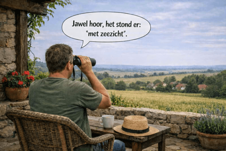 al;s je niet goed een Franse vastgoedadvertentie kan lezen...